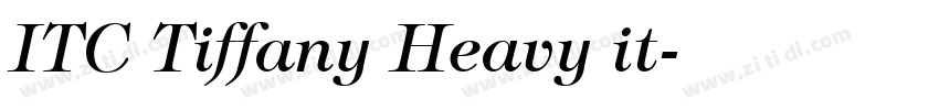 ITC Tiffany Heavy it字体转换